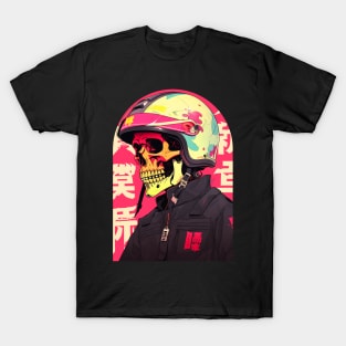 Helmet Vintage Deathly  Racer T-Shirt